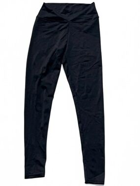 Black Shiny Full-Length Stretch Leggings